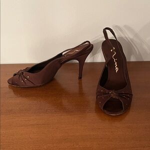 Nina Women's Elegant 3” Brown Heels